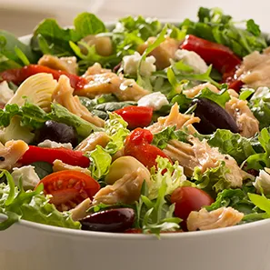 Lemon Pepper Chicken Greek Salad