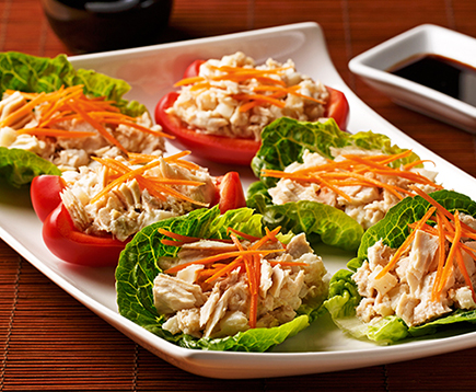 wasabi-tuna-lettuce-wraps